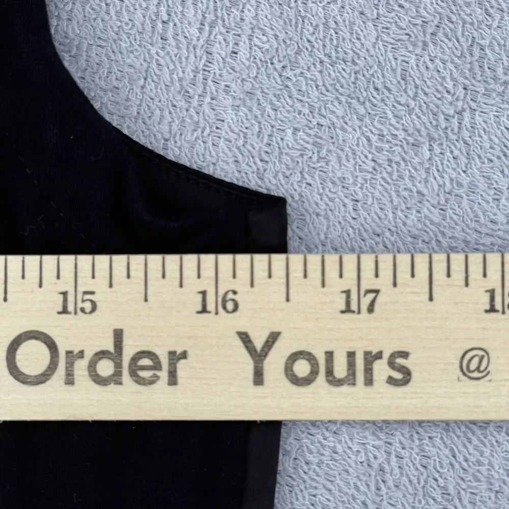 DKNY Sleeveless Tank Top Women's Size XS Silky Black Bodycon Y2K Business - Picture 9 of 14